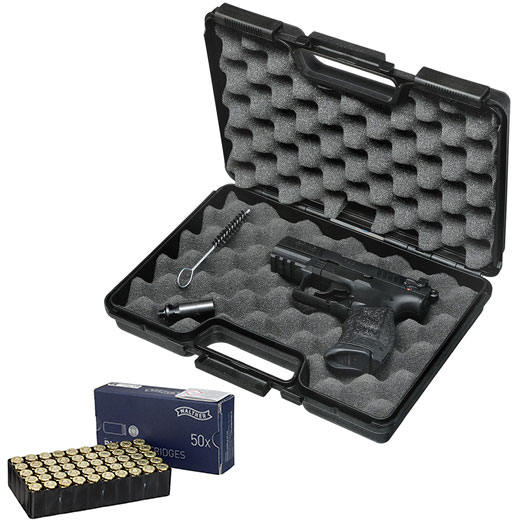 Walther P22Q Schreckschuss Pistole 9mm P.A.K. brniert inkl. Walther Platzpatronen Bild 4