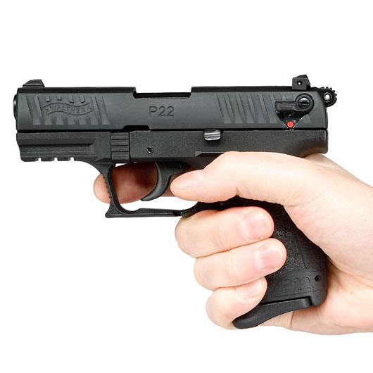 Walther P22Q Schreckschuss Pistole 9mm P.A.K. brniert inkl. Walther Platzpatronen Bild 5