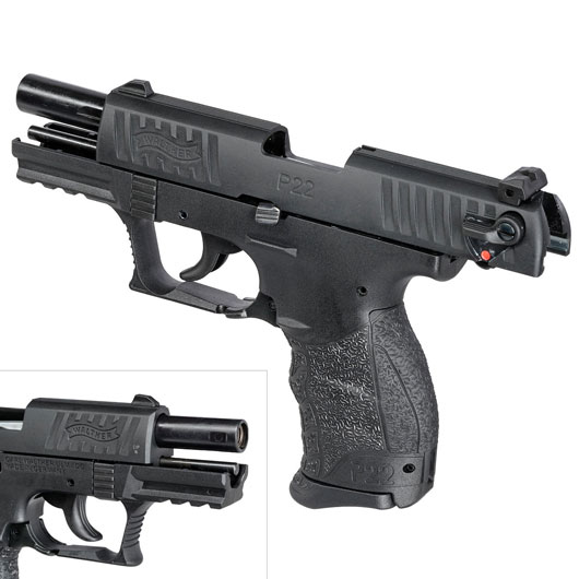 Walther P22Q Schreckschuss Pistole 9mm P.A.K. brniert inkl. Walther Platzpatronen Bild 8