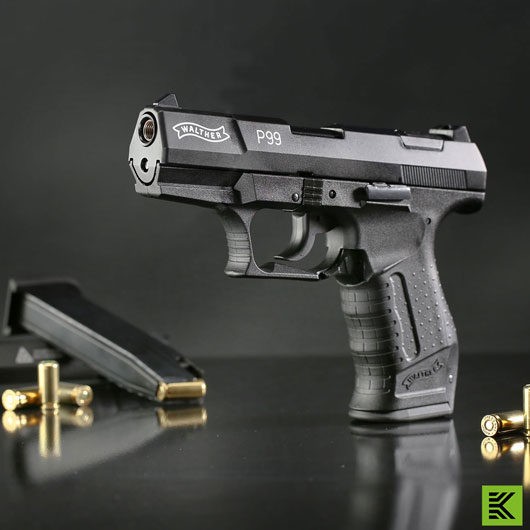 Walther P99 Schreckschuss Pistole 9mm P.A.K. schwarz inkl. Walther Platzpatronen Bild 1