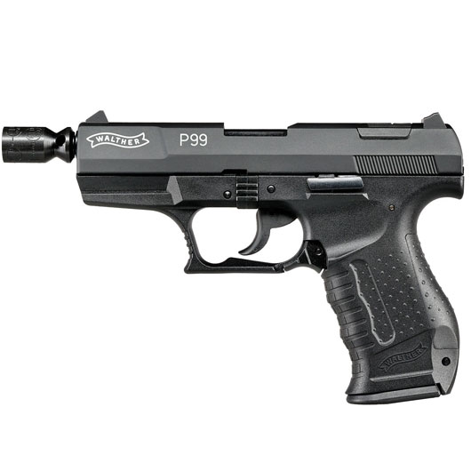 Walther P99 Schreckschuss Pistole 9mm P.A.K. schwarz inkl. Walther Platzpatronen Bild 10