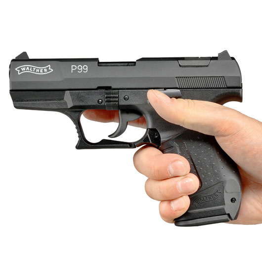 Walther P99 Schreckschuss Pistole 9mm P.A.K. schwarz inkl. Walther Platzpatronen Bild 5
