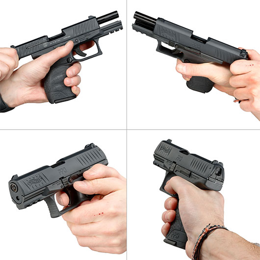 Walther PPQ M2 Schreckschuss Pistole 9mm P.A.K. schwarz inkl. Walther Platzpatronen Bild 11