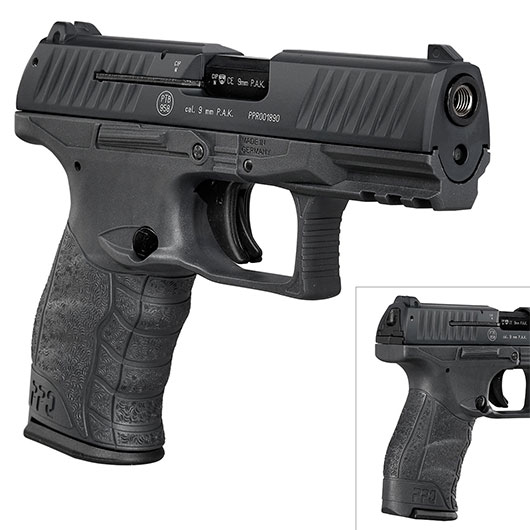 Walther PPQ M2 Schreckschuss Pistole 9mm P.A.K. schwarz inkl. Walther Platzpatronen Bild 9