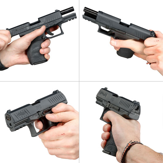 Walther PPQ M2 Schreckschuss Pistole 9mm P.A.K. schwarz inkl. Walther Platzpatronen Bild 11
