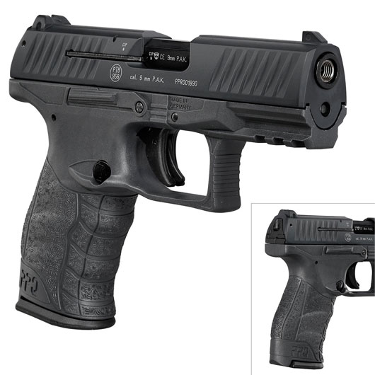 Walther PPQ M2 Schreckschuss Pistole 9mm P.A.K. schwarz inkl. Walther Platzpatronen Bild 9