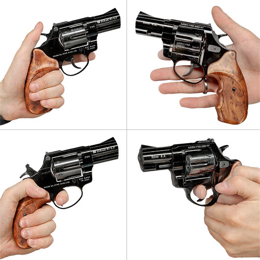 Zoraki R1 2,5 Zoll Schreckschuss-Revolver Kal. 9mm R.K. shiny black Bild 11
