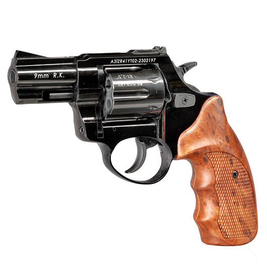 Zoraki R1 2,5 Zoll Schreckschuss-Revolver Kal. 9mm R.K. shiny black Bild 2