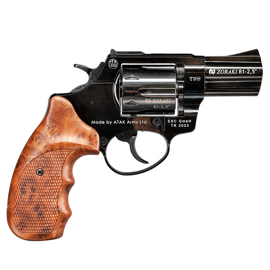 Zoraki R1 2,5 Zoll Schreckschuss-Revolver Kal. 9mm R.K. shiny black Bild 3