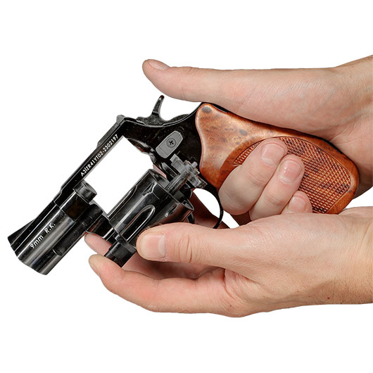 Zoraki R1 2,5 Zoll Schreckschuss-Revolver Kal. 9mm R.K. shiny black Bild 6