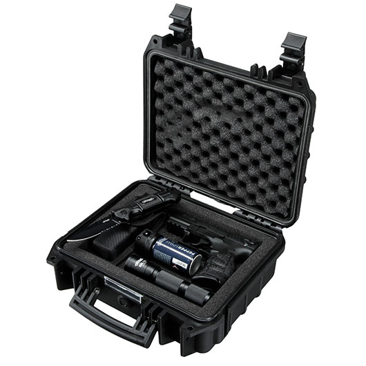 Walther P22Q Schreckschuss Pistole 9mm P.A.K. R2D-Kit inkl. Pfefferspray, Messer, Lampe, Waffenkoffer