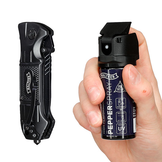 Walther P22Q Schreckschuss Pistole 9mm P.A.K. R2D-Kit inkl. Pfefferspray, Messer, Lampe, Waffenkoffer Bild 9
