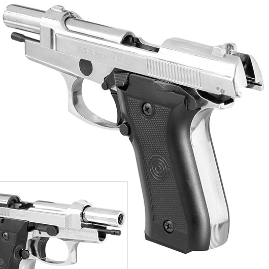 Ekol Special 99 Rev. II Schreckschuss Pistole Kal. 9 mm P.A.K. verchromt Bild 8