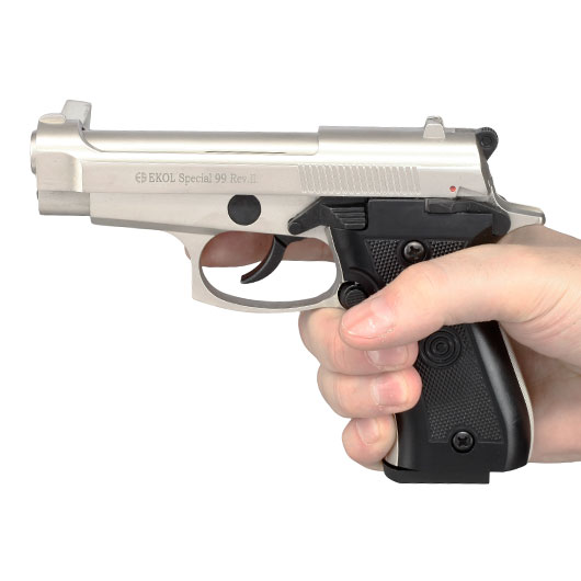 Ekol Special 99 Rev. II Schreckschuss Pistole Kal. 9 mm P.A.K vernickelt Bild 5