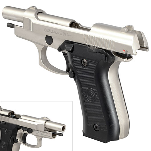Ekol Special 99 Rev. II Schreckschuss Pistole Kal. 9 mm P.A.K vernickelt Bild 8