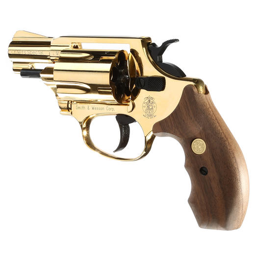 Smith & Wesson Chiefs Special Schreckschussrevolver 9mm R.K. Gold Finish 24 Karat Bild 4