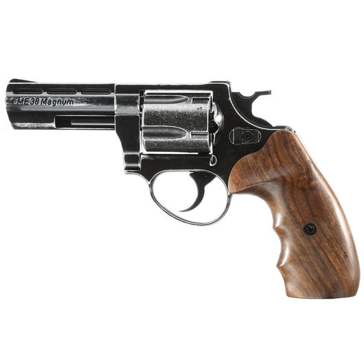 ME38 Magnum Schreckschuss Revolver 9mm R.K. Antik Look mit Holzgriffschalen