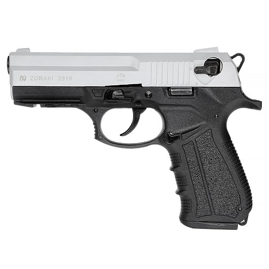 Zoraki 2918 Schreckschuss Pistole Kal. 9mm P.A.K. matt chrom