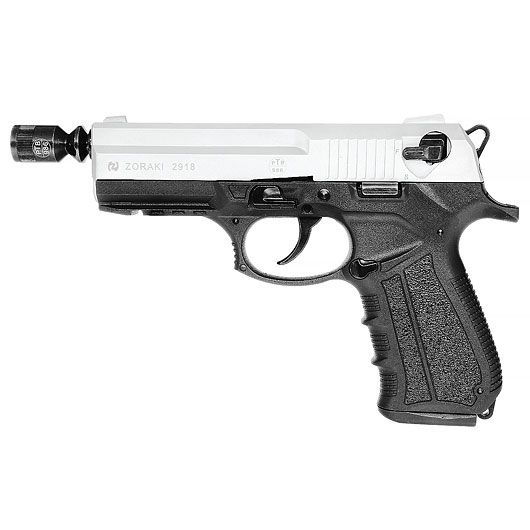 Zoraki 2918 Schreckschuss Pistole Kal. 9mm P.A.K. matt chrom Bild 11