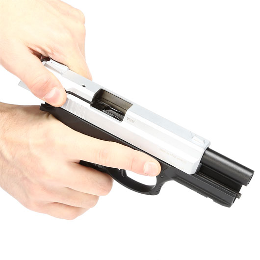 Zoraki 2918 Schreckschuss Pistole Kal. 9mm P.A.K. matt chrom Bild 6