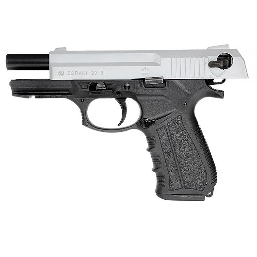 Zoraki 2918 Schreckschuss Pistole Kal. 9mm P.A.K. matt chrom Bild 7