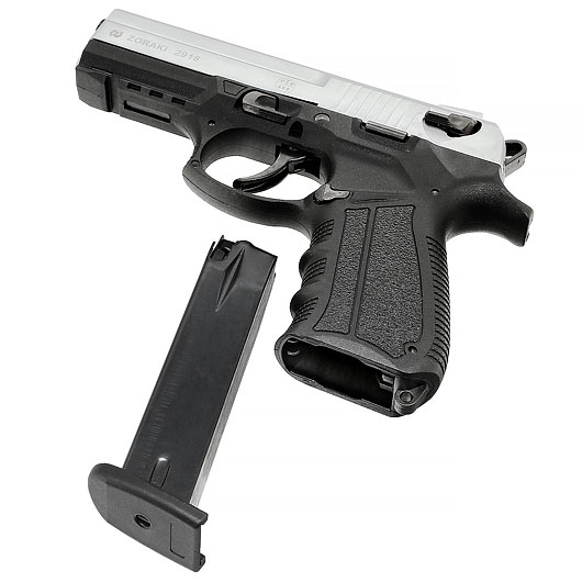 Zoraki 2918 Schreckschuss Pistole Kal. 9mm P.A.K. matt chrom Bild 9