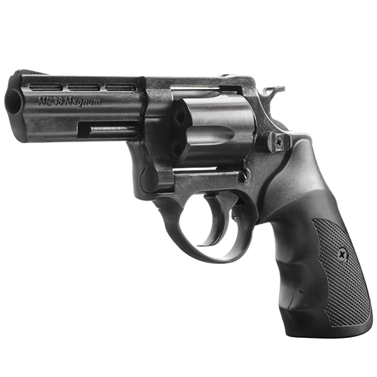   ME38 Magnum Schreckschuss Revolver 9mm R.K. brniert inkl. Marken-Platzpatronen Bild 1