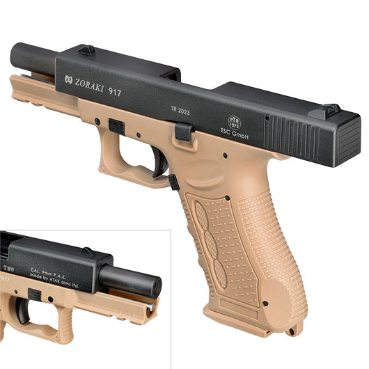 Zoraki 917 Schreckschusspistole 9mm P.A.K. desert Bild 8