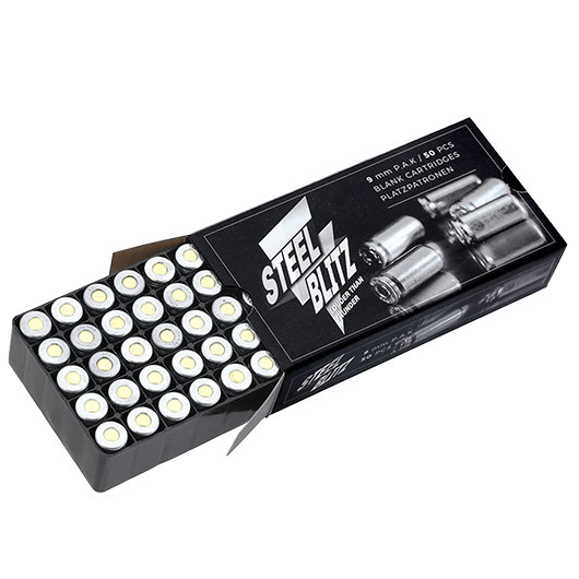 Pobjeda Steel Blitz Knallpatronen 9mm P.A.K. 50 Stck Bild 3