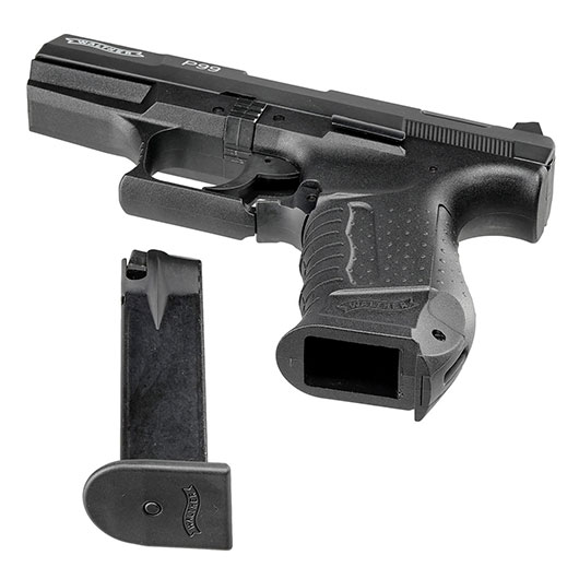Walther P99 Schreckschuss Pistole Kal. 9mm P.A.K. brniert + 50 Schuss Skullfire Platzpatronen Bild 6