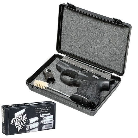 Zoraki 906 Schreckschusspistole 9mm P.A.K. titan inkl. 50 Schuss Pobjeda Steel Blitz Platzpatronen Bild 4