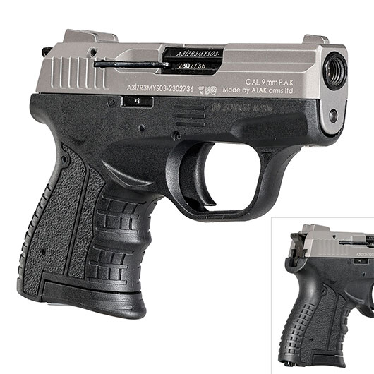 Zoraki 906 Schreckschusspistole 9mm P.A.K. titan inkl. 50 Schuss Pobjeda Steel Blitz Platzpatronen Bild 9