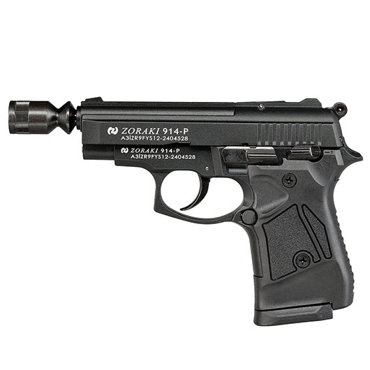 Zoraki 914 brniert Schreckschuss Pistole Kal. 9 mm P.A.K. + 50 Schuss Pobjeda Steel Blitz Bild 10