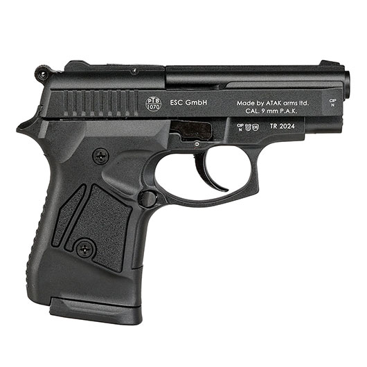 Zoraki 914 brniert Schreckschuss Pistole Kal. 9 mm P.A.K. + 50 Schuss Pobjeda Steel Blitz Bild 3