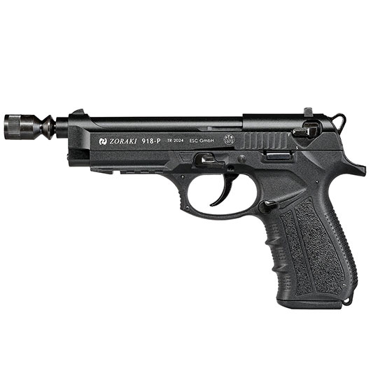 Zoraki 918 Schreckschuss-Pistole Kal. 9mm P.A. brniert inkl. 50 Schuss Pobjeda Steel Blitz Bild 10