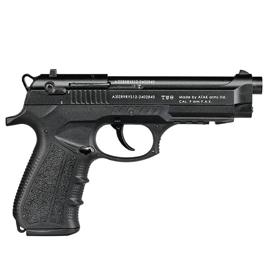 Zoraki 918 Schreckschuss-Pistole Kal. 9mm P.A. brniert inkl. 50 Schuss Pobjeda Steel Blitz Bild 3