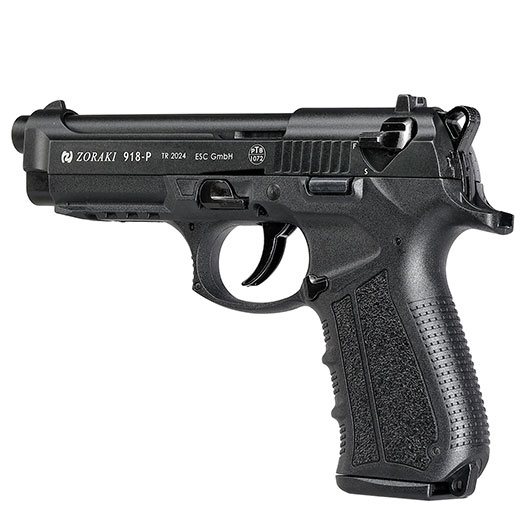 Zoraki 918 Schreckschuss-Pistole Kal. 9mm P.A. brniert inkl. 50 Schuss Pobjeda Steel Blitz Bild 7
