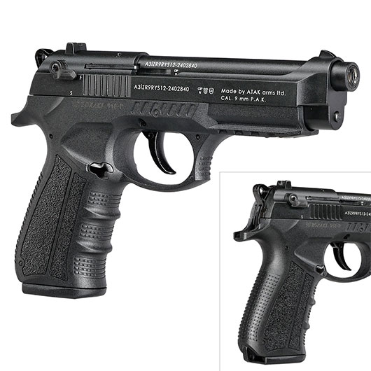 Zoraki 918 Schreckschuss-Pistole Kal. 9mm P.A. brniert inkl. 50 Schuss Pobjeda Steel Blitz Bild 9
