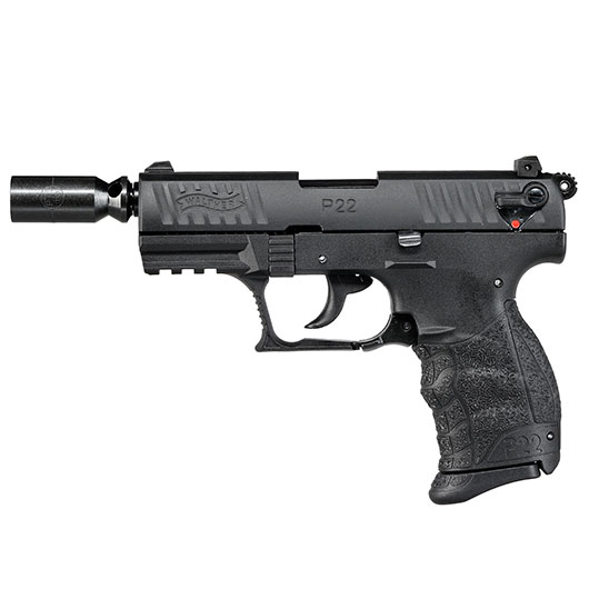Walther P22Q Schreckschuss Pistole Kal. 9mm P.A.K. brniert + 50 Schuss Black Blitz Bild 10