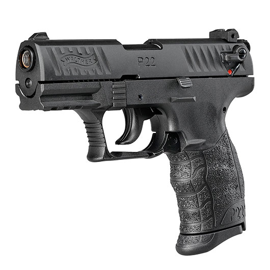 Walther P22Q Schreckschuss Pistole Kal. 9mm P.A.K. brniert + 50 Schuss Black Blitz Bild 2
