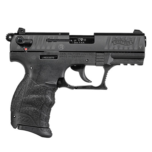Walther P22Q Schreckschuss Pistole Kal. 9mm P.A.K. brniert + 50 Schuss Black Blitz Bild 3