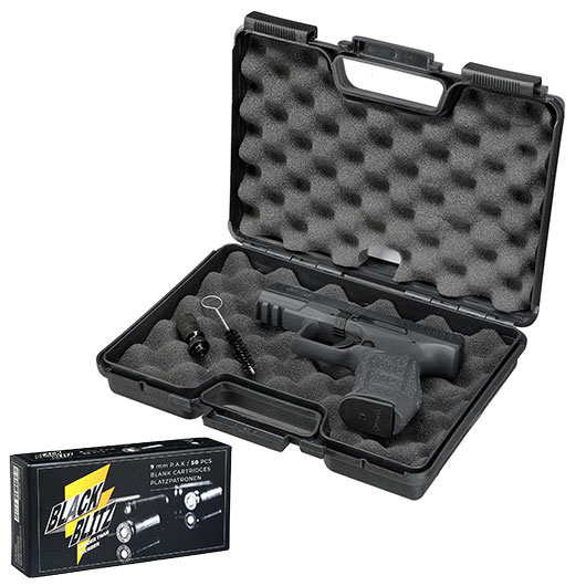 Walther PPQ M2 Schreckschuss Pistole Kal. 9mm P.A.K. brniert + 50 Schuss Pobjeda Black Blitz Bild 4