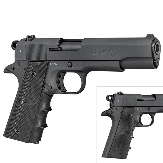 ME 1911 Schreckschuss Pistole Kal. 9mm P.A.K. brniert + 50 Schuss Black Blitz Platzpatronen Bild 9