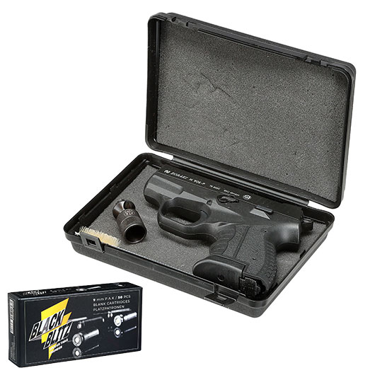 Zoraki 906 Schreckschusspistole 9mm P.A.K. brniert + 50 Schuss Pobjeda Black Blitz Platzpatronen Bild 4