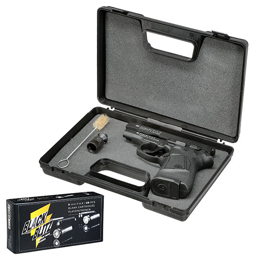 Zoraki 914 Schreckschuss Pistole Kal. 9mm P.A.K. brniert + 50 Schuss Pobjeda Black Blitz Bild 4