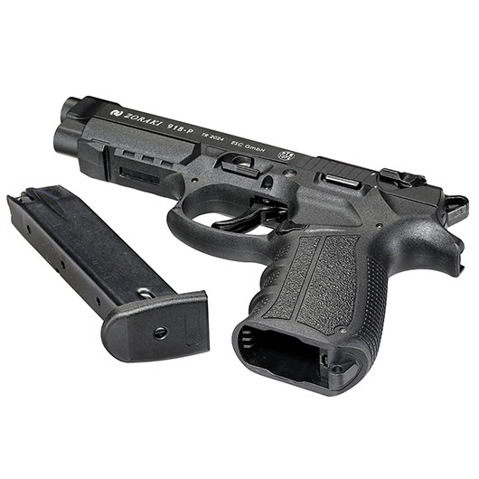 Zoraki 918 Schreckschusspistole Kal. 9mm P.A.K. brniert + 50 Schuss Black Blitz Platzpatronen Bild 6