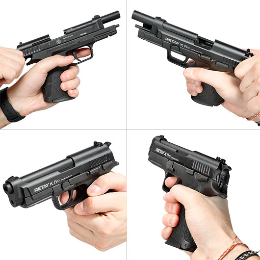 Retay X Pro Schreckschuss Pistole 9mm P.A.K. brniert Bild 11