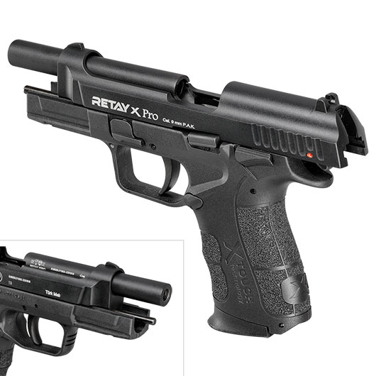 Retay X Pro Schreckschuss Pistole 9mm P.A.K. brniert Bild 8