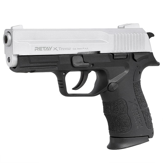 Retay X Treme Schreckschuss Pistole 9mm P.A.K. nickel Bild 2
