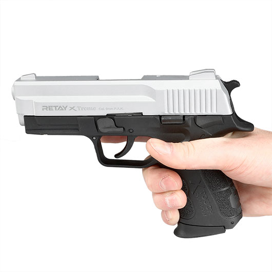 Retay X Treme Schreckschuss Pistole 9mm P.A.K. nickel Bild 5